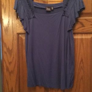 Blue off the shoulder top